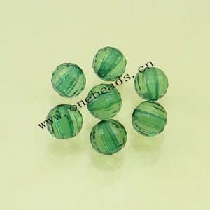 Transparent Acrylic Beads Faceted Round 12mm Sold by Bag