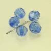 Transparent Acrylic Beads Faceted Round 8mm Sold by Bag