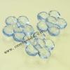Transparent Acrylic Beads Flower 23x23mm Sold by Bag