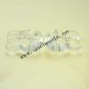 Transparent Acrylic Beads 26x62mm Sold by Bag