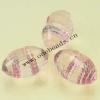 Transparent Acrylic Beads Faceted Oval 11x18mm Sold by Bag