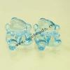 Transparent Acrylic Beads Animal 21x30mm Sold by Bag