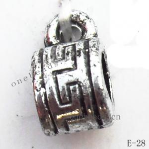 Antique Silver Acrylic Beads 5x10mm Hole:1.5mm  Sold by Bag
