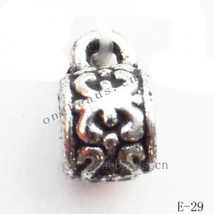 Antique Silver Acrylic Beads 5x10mm Hole:1.5mm  Sold by Bag