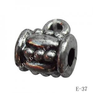 Antique Silver Acrylic Beads 8x10mm Hole:1mm Sold by Bag