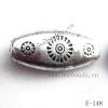 Antique Silver Acrylic Beads Horse eye  21x10mm Hole:1mm Sold by Bag