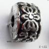 Antique Silver Acrylic Beads-Spacer 10x16mm Hole:4mm Sold by Bag