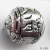 Antique Silver Acrylic Beads 23x21mm Hole:2.5mm Sold by Bag