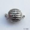 Antique Silver Acrylic Beads Round 6x6mm Hole:1mm Sold by Bag