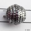 Antique Silver Acrylic Beads-Spacer 8x9mm Hole:2mm Sold by Bag