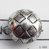 Antique Silver Acrylic Beads Round 10x10mm Hole:2mm Sold by Bag