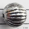 Antique Silver Acrylic Beads Round 10x10mm Hole:1mm Sold by Bag