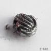 Antique Silver Acrylic Beads 6x5mm Hole:1mm Sold by Bag