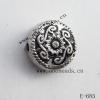 Antique Silver Acrylic Beads Coin 10x10mm Hole:1.5mm Sold by Bag