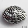 Antique Silver Acrylic Beads Horse eye 12x9x6mm Hole:1mm Sold by Bag