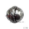 Antique Silver Acrylic Beads Round 16x16mm Hole:2mm Sold by Bag