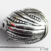 Antique Silver Acrylic Beads 17x24mm Hole:2mm Sold by Bag