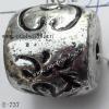 Antique Silver Acrylic Beads 18x20mm Hole:3mm Sold by Bag