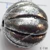 Antique Silver Acrylic Beads Round 22x22mm Hole:3mm Sold by Bag