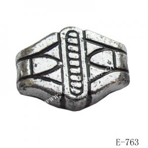 Antique Silver Acrylic Beads 16x12x8mm Hole:1mm Sold by Bag