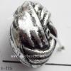 Antique Silver Acrylic Beads Rondelle 14x8mm Hole:1mm Sold by Bag