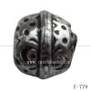 Antique Silver Acrylic Beads 13x14mm Hole:3mm Sold by Bag