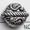 Antique Silver Acrylic Beads Twist 18x16x6mm Hole:1mm aSold by Bag