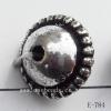 Antique Silver Acrylic Beads Bicone 15x12mm Hole:2.5mm Sold by Bag