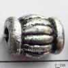 Antique Silver Acrylic Beads 15x12mm Hole:3mm Sold by Bag