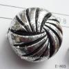 Antique Silver Acrylic Beads Rondelle 23x15mm Hole:2mm Sold by Bag
