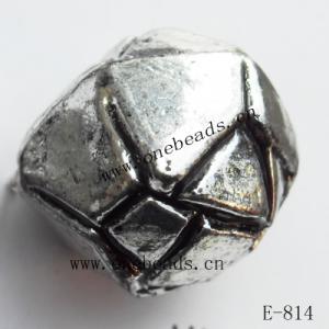 Antique Silver Acrylic Beads 25x23mm Hole:1.5mm Sold by Bag