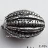 Antique Silver Acrylic Beads Oval 10x14mm Hole:1mm Sold by Bag