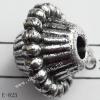Antique Silver Acrylic Beads Bicone 11x16mm Hole:3mm Sold by Bag