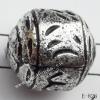 Antique Silver Acrylic Beads 15x13mm Hole:2mm Sold by Bag