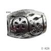 Antique Silver Acrylic Beads Drum 16x13mm Hole:4.5mm Sold by Bag