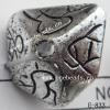 Antique Silver Acrylic Beads 19x20x11mm Hole:3mm Sold by Bag