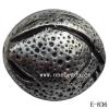 Antique Silver Acrylic Beads 18x21x14mm Hole:1mm Sold by Bag