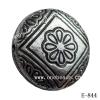 Antique Silver Acrylic Beads Flat Round 22x22x9mm Hole:1.5mm Sold by Bag