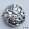 Antique Silver Acrylic Beads Flat Round 10x3mm Hole:1mm Sold by Bag