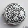 Antique Silver Acrylic Beads Coin 11x5mm Hole:1mm Sold by Bag