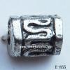 Antique Silver Acrylic Beads-Spacer 9x7mm Hole:2mm Sold by Bag