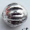 Antique Silver Acrylic Beads Round 10mm Hole:1mm Sold by Bag