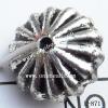 Antique Silver Acrylic Beads Rondelle 8x12mm Hole:1mm Sold by Bag