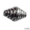 Antique Silver Acrylic Beads Bicone 16x10mm Hole:1mm Sold by Bag
