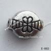 Antique Silver Acrylic Beads 10x8x5mm Hole:1.5mm Sold by Bag
