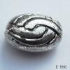 Antique Silver Acrylic Beads Oval 15x10mm Hole:1.5mm Sold by Bag