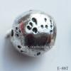 Antique Silver Acrylic Beads Round 12x12mm Hole:2mm Sold by Bag