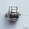 Antique Silver Acrylic Beads-Spacer 5x6mm Hole:2mm Sold by Bag