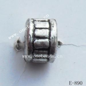 Antique Silver Acrylic Beads-Spacer 5x6mm Hole:2mm Sold by Bag