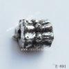 Antique Silver Acrylic Beads-Spacer 6x7mm Hole:1.5mm Sold by Bag